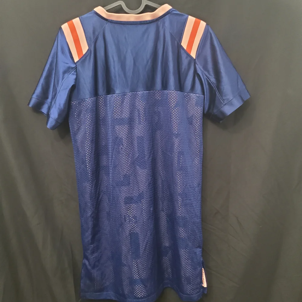 Nike Girls Pullover Jersey Dress Size XL Blue With Pink Lining Sports Athletic
